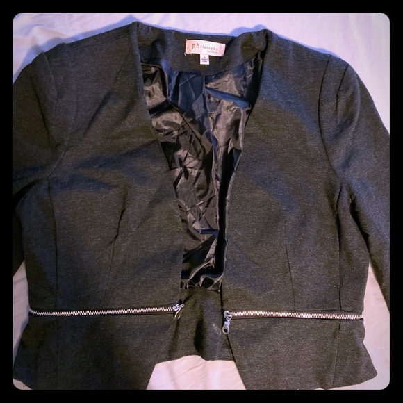 Women Philosophy Black size Large Blazer - Picture 1 of 5
